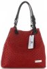 Kožené kabelka shopper bag Vittoria Gotti červená V80047